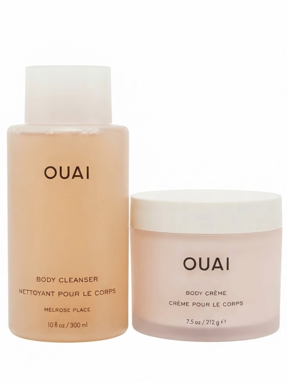 OUAI Melrose Place Body Cleanser and Body Crème Set